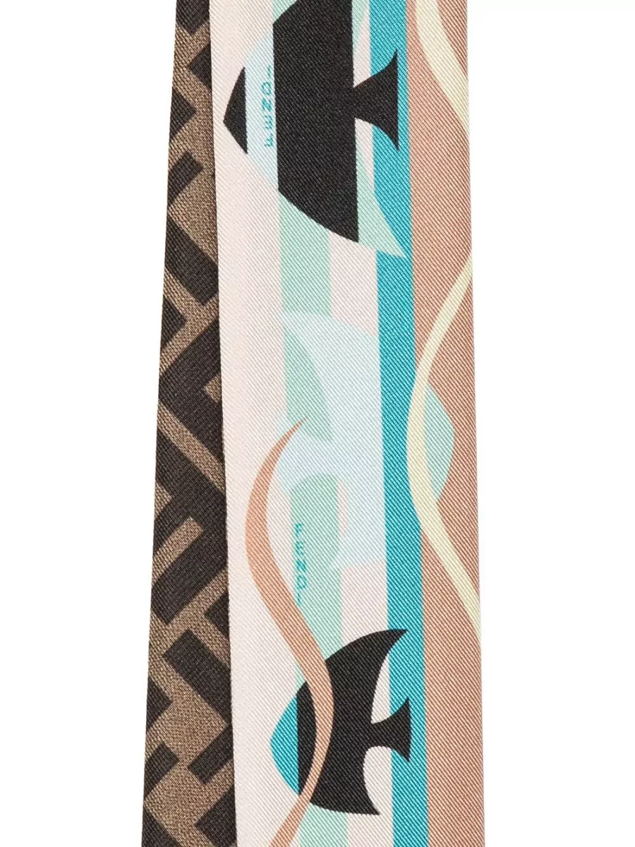 Fendi Silk Printed Bandeau