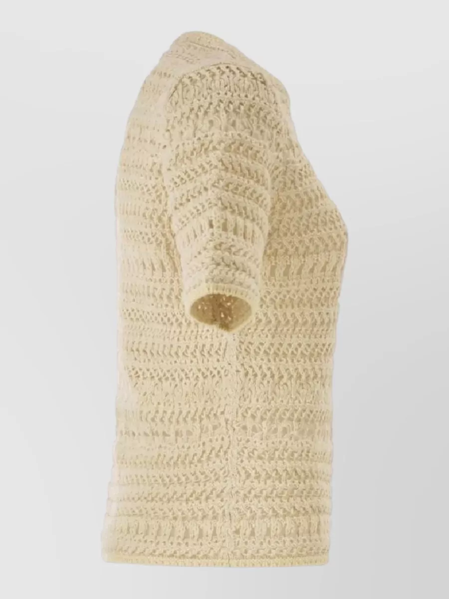 Fabiana Filippi Short-Sleeve Knit T-Shirt