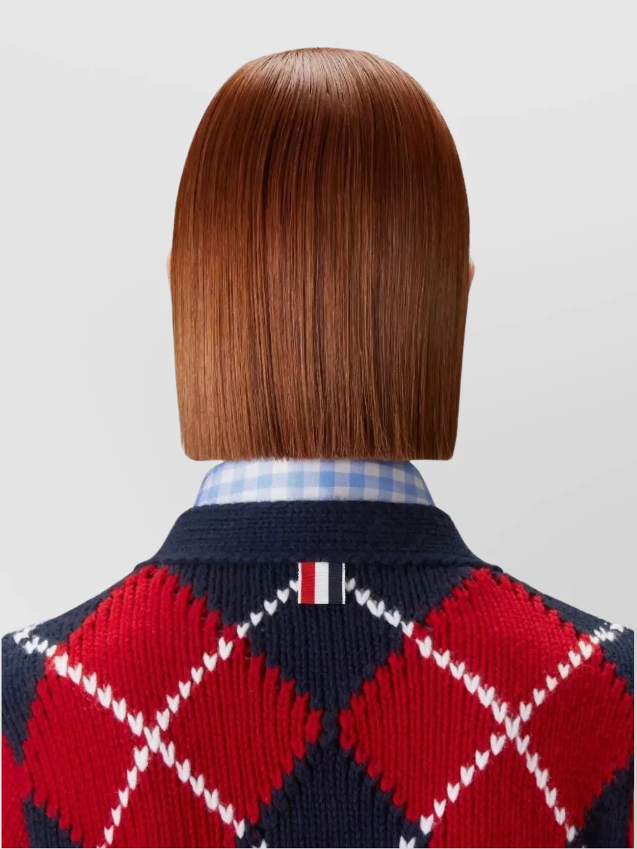 Thom Browne Argyle Pattern V Neck Cardigan In Merino Wool