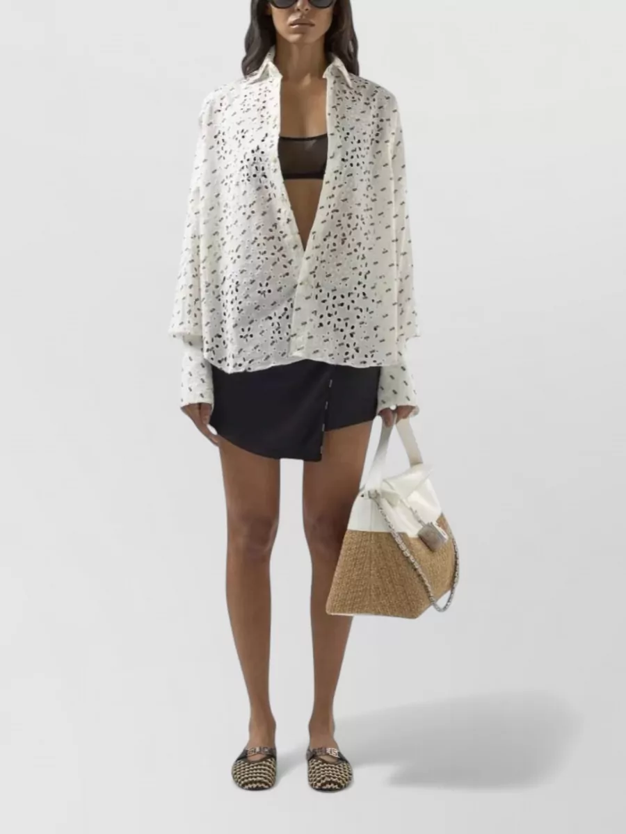 Gcds Embroidered Long-Sleeve Shirt