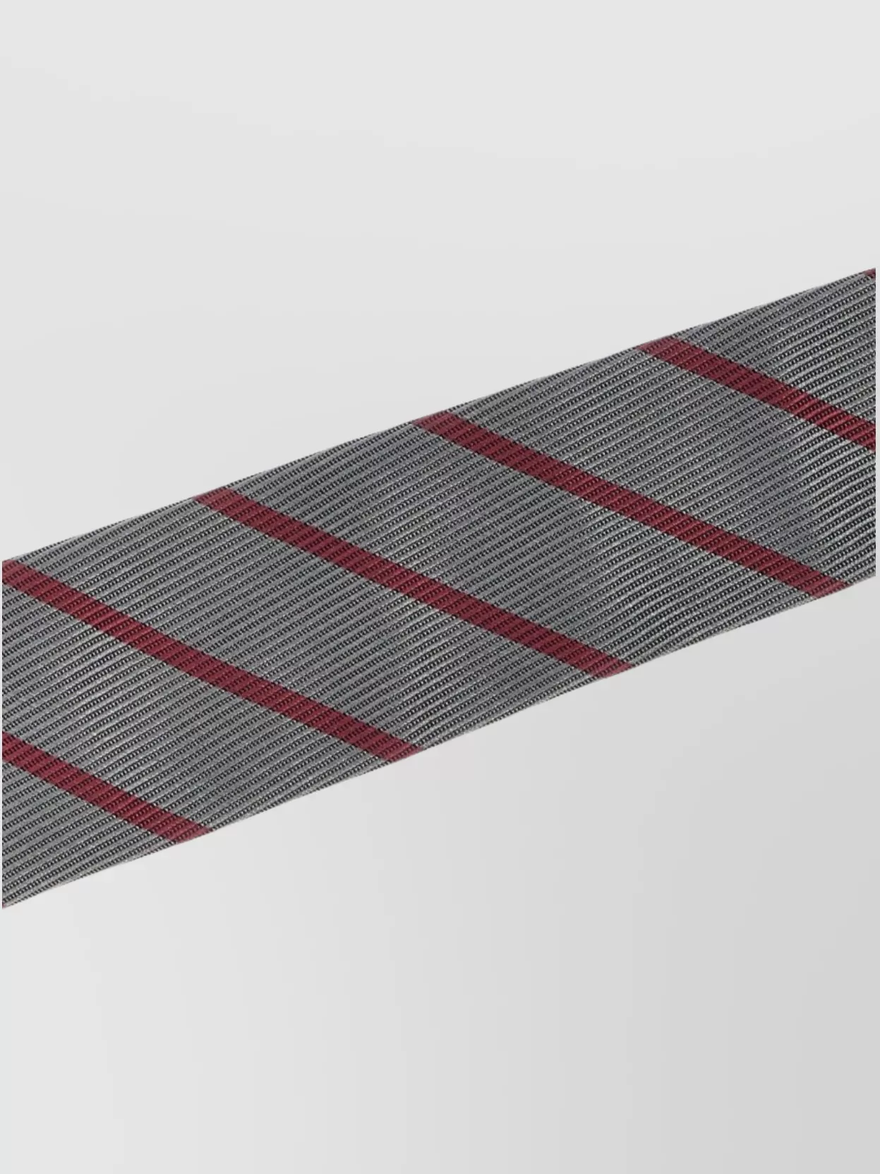 Brunello Cucinelli Striped Silk Tie With Slim Diagonal Texture