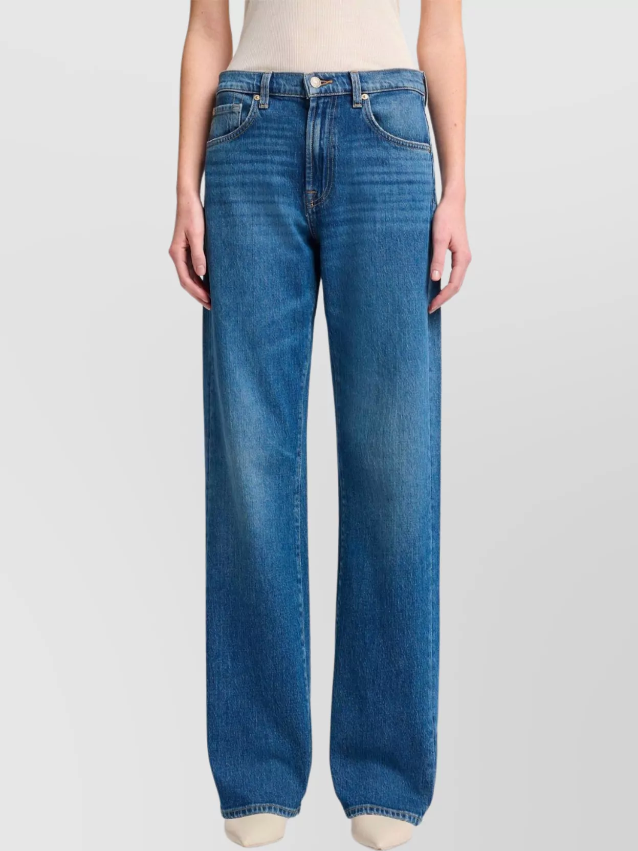 7 For All Mankind Tess Explorer Trouser Belt Loops