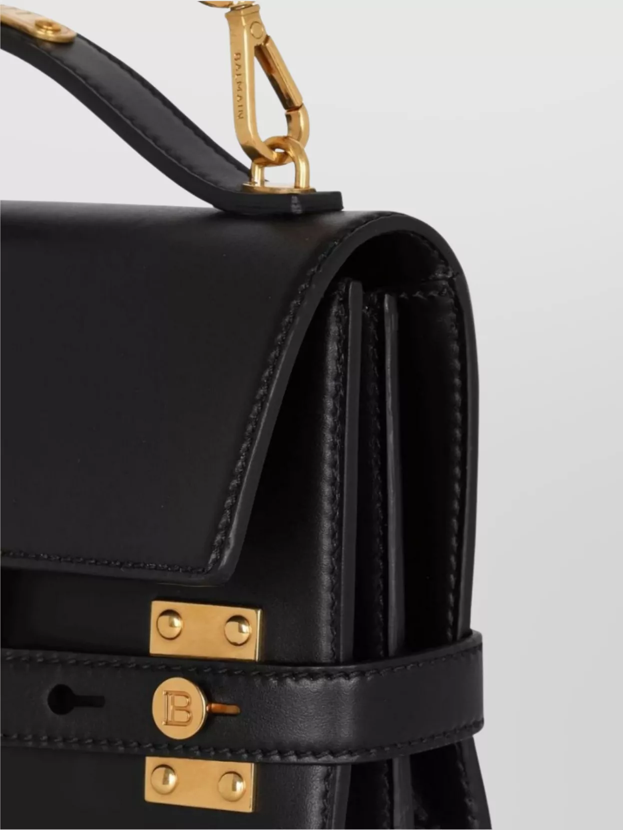 Balmain Buzz 24 Bag With Engraved Metal Detail