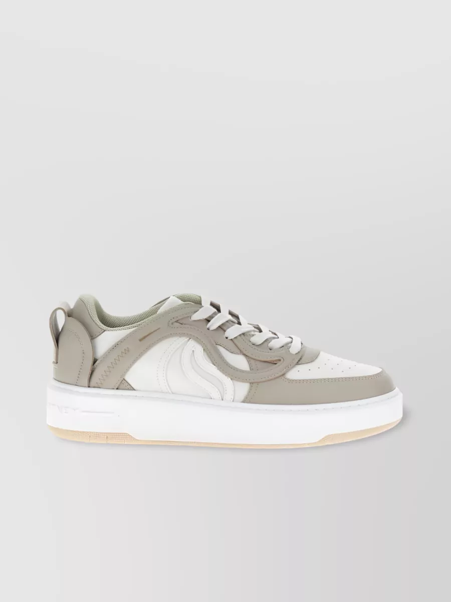 Shop Stella Mccartney S-wave 1 Panelled Sneakers In White