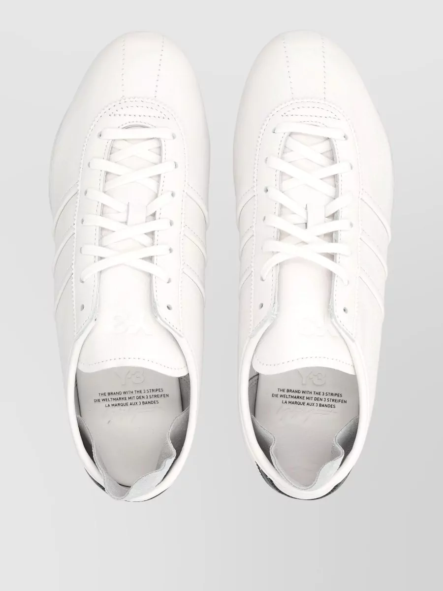 Y-3 Leather Lace-Up Sneakers