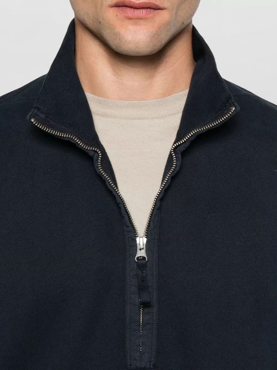 Stone Island Cotton Half-Zip Sweatshirt