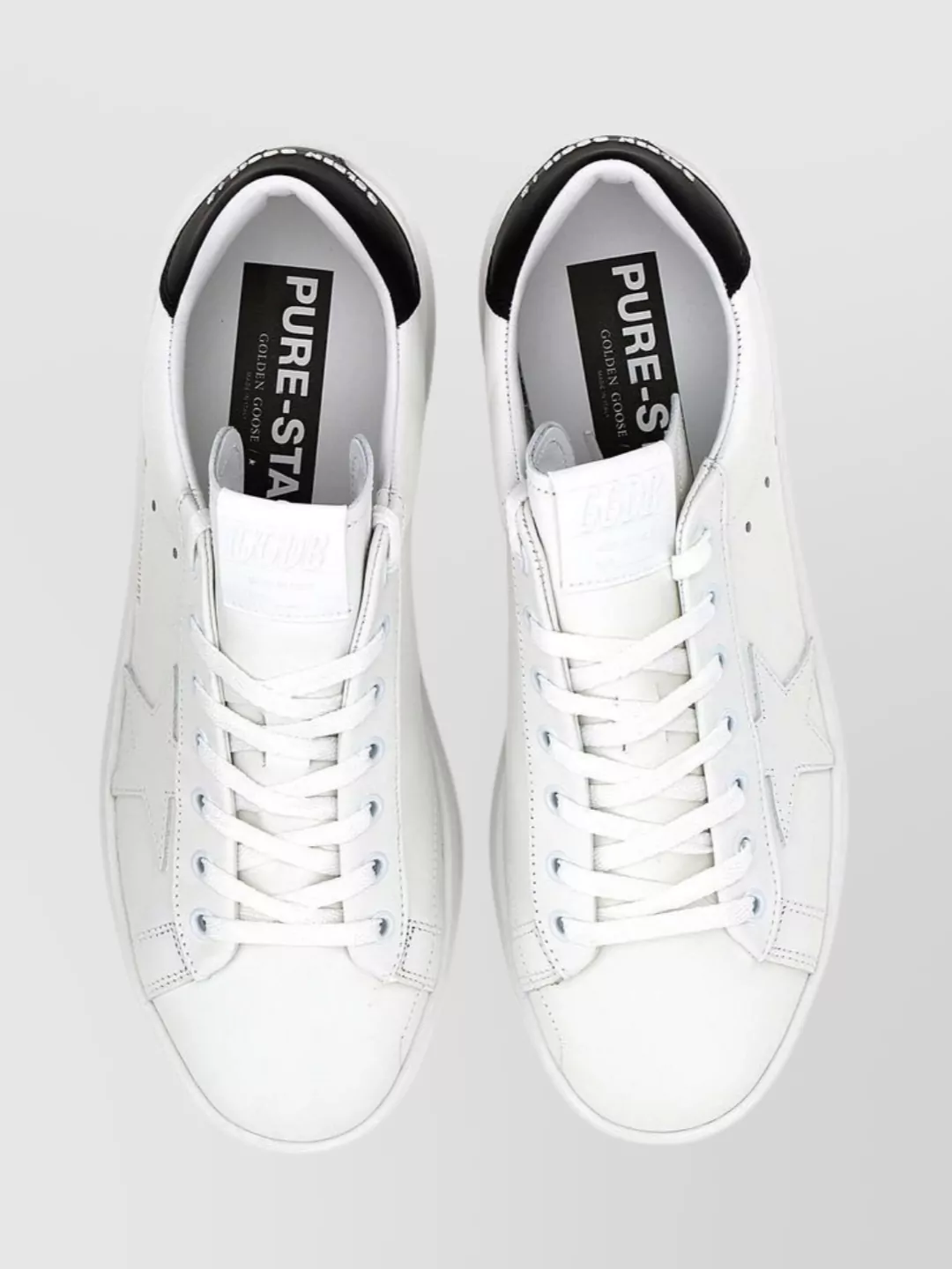 Golden Goose "Soleil Blanc" Leather Sneakers