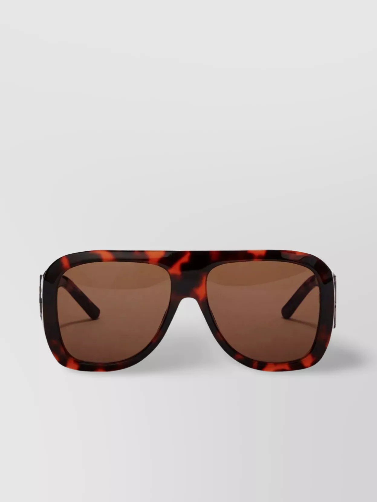 Palm Angels Sonoma Bold Tortoiseshell Mask Frame Sunglasses