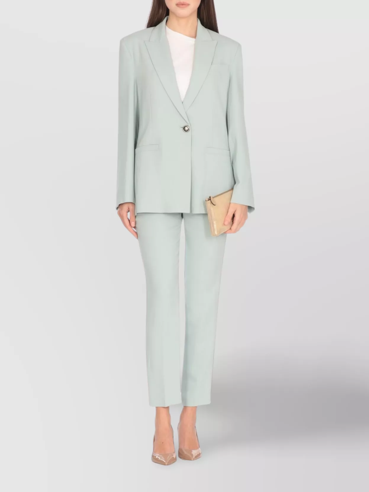 Pinko High Waist Tailored Fit Trousers