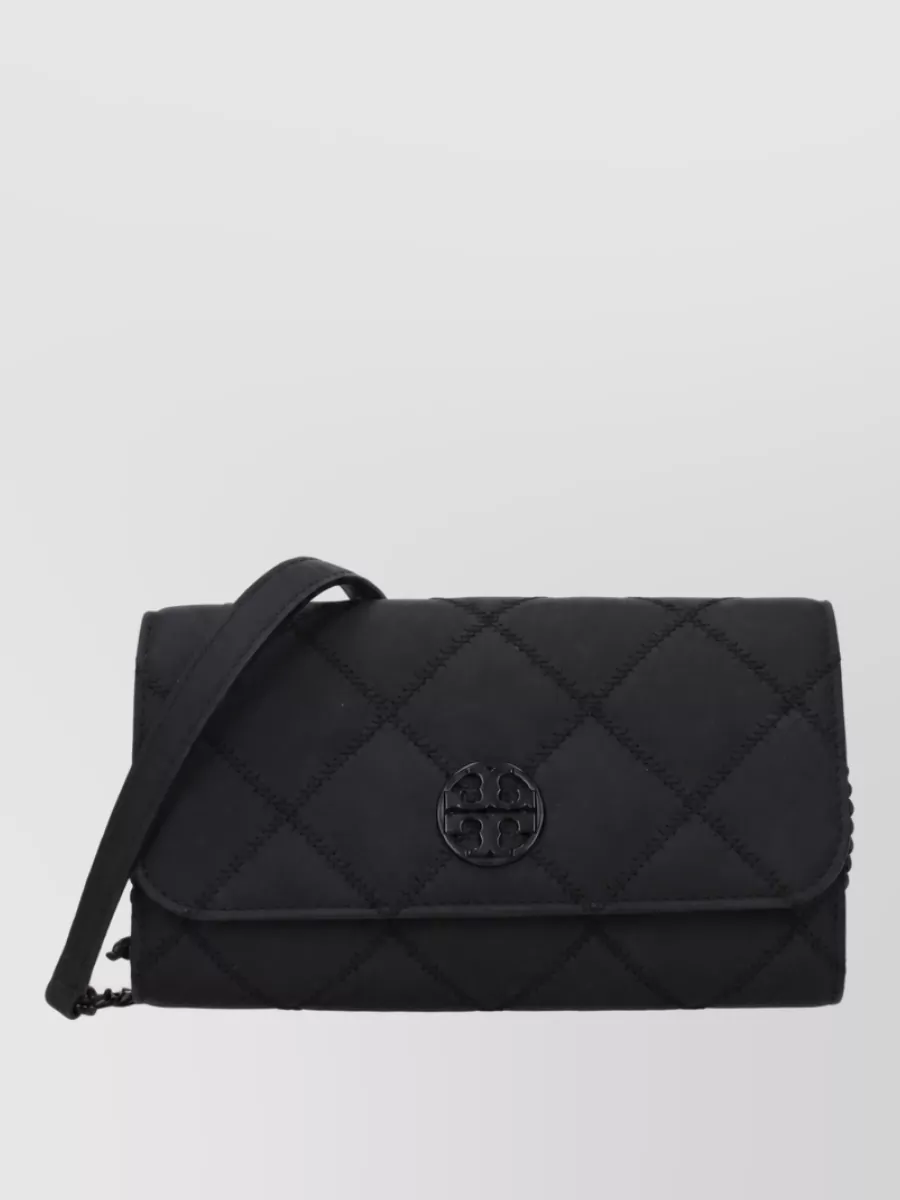 Tory Burch camera coated leather crossbody bag