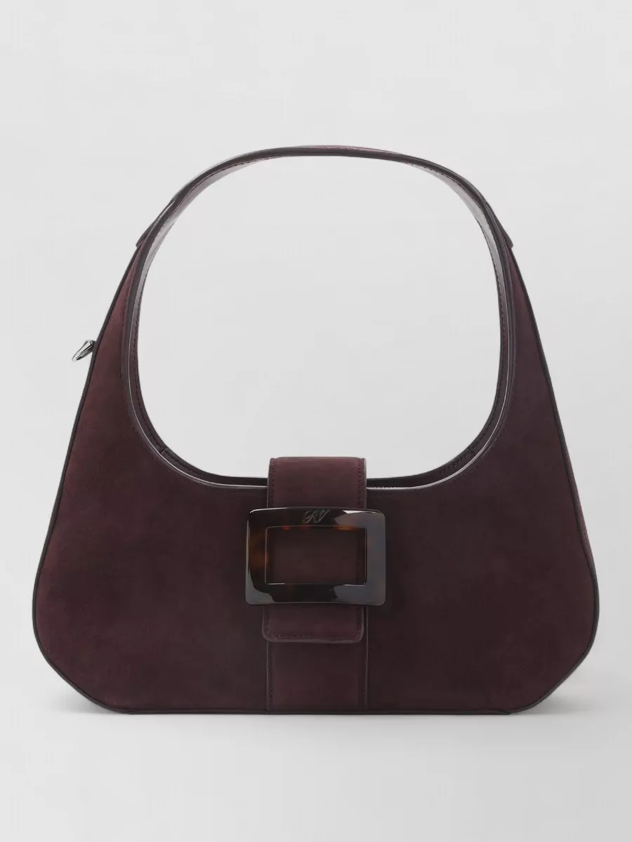 Roger Vivier suede leather mini shoulder bag