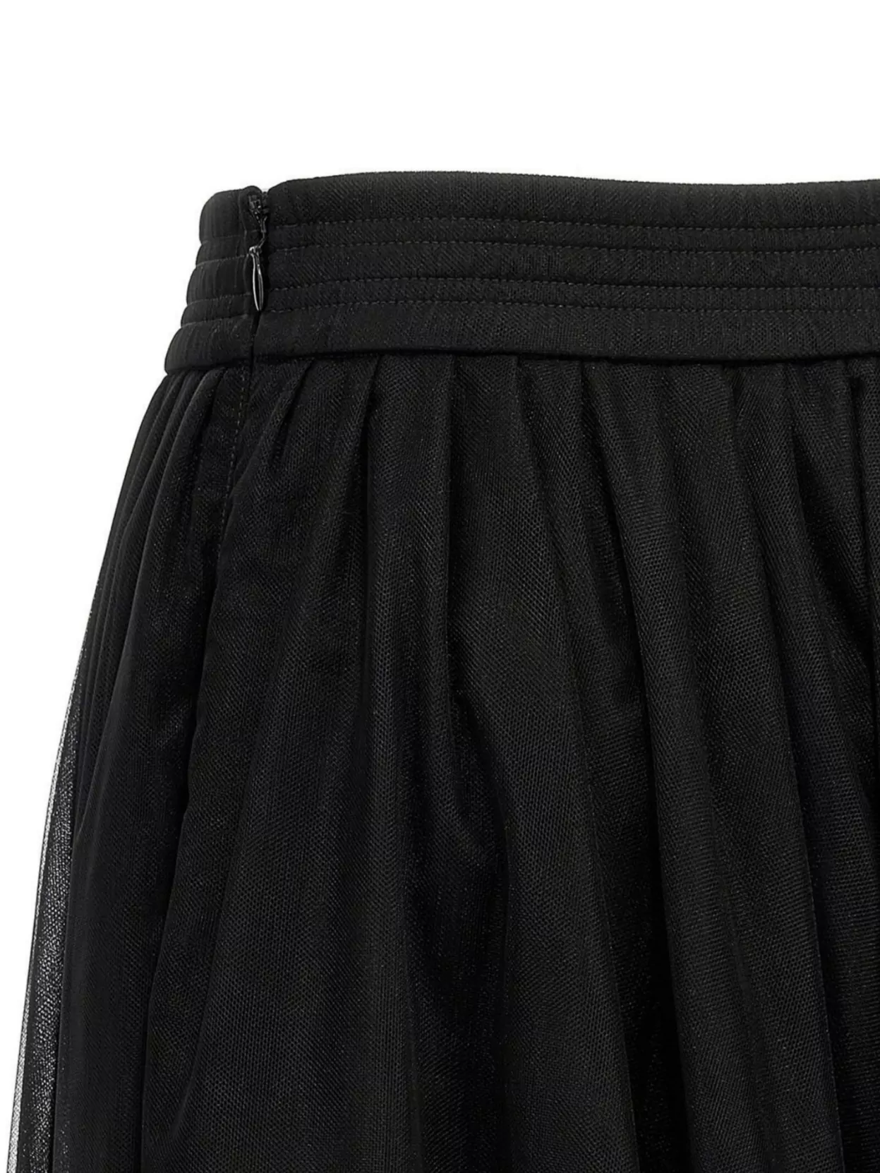 Shop Fabiana Filippi Layered Tulle Midi Length Skirt