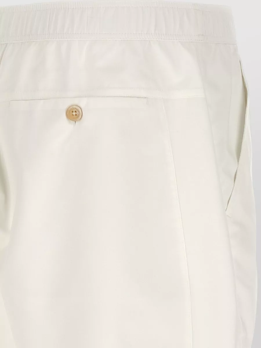 Brunello Cucinelli Logo Print Swim Shorts