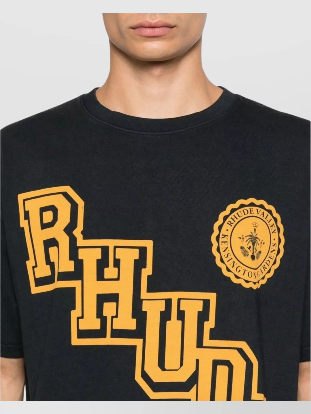 Rhude University Crest Graphic Print T-Shirt
