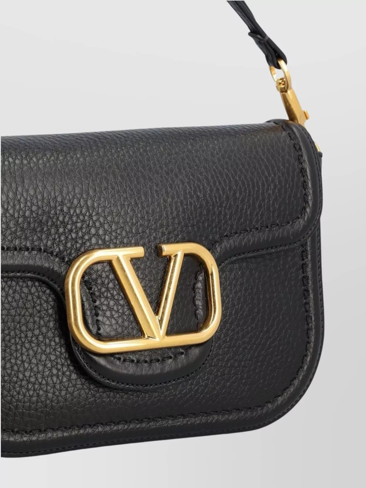 Valentino Garavani Textured Shoulder Bag Adjustable Strap