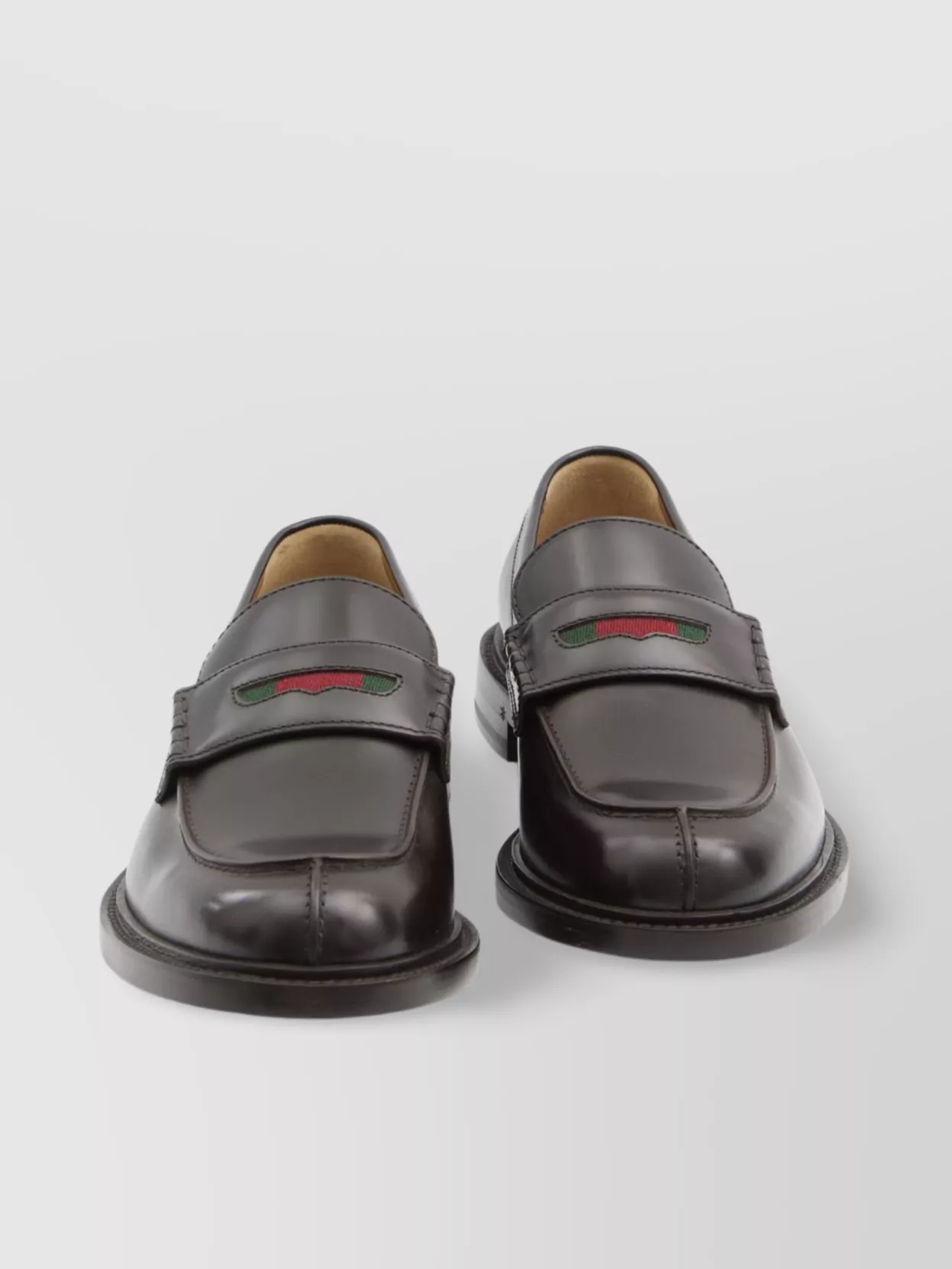 Gucci Leather Loafer Web Detail