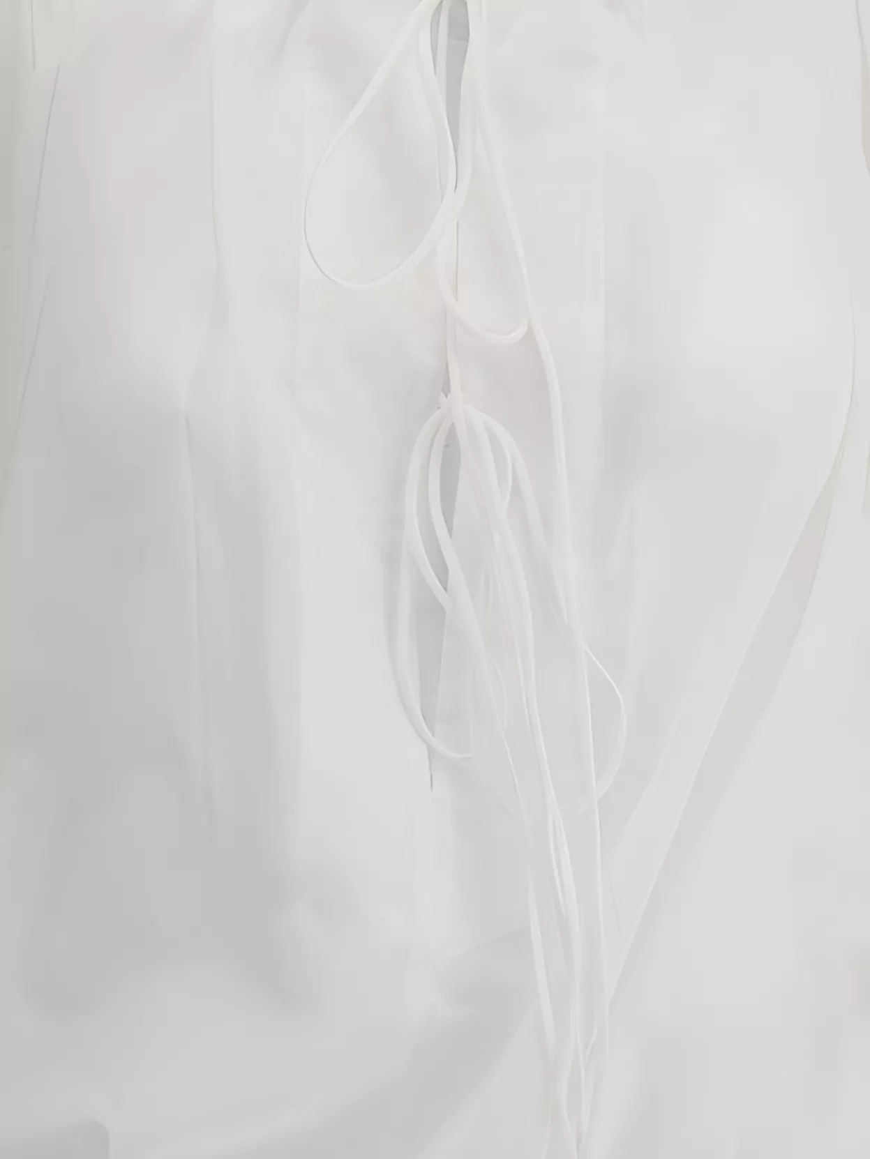 The Andamane Ribbon Tie Drawstring Blouse