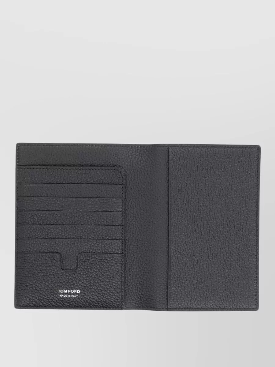 Tom Ford Textured Finish Compact Wallet And Cardholder