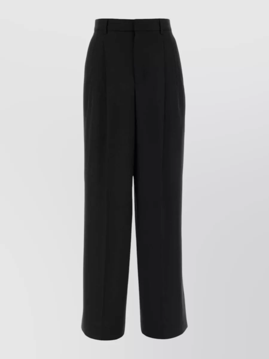 Ami Paris Virgin wool wide-leg tailored trousers