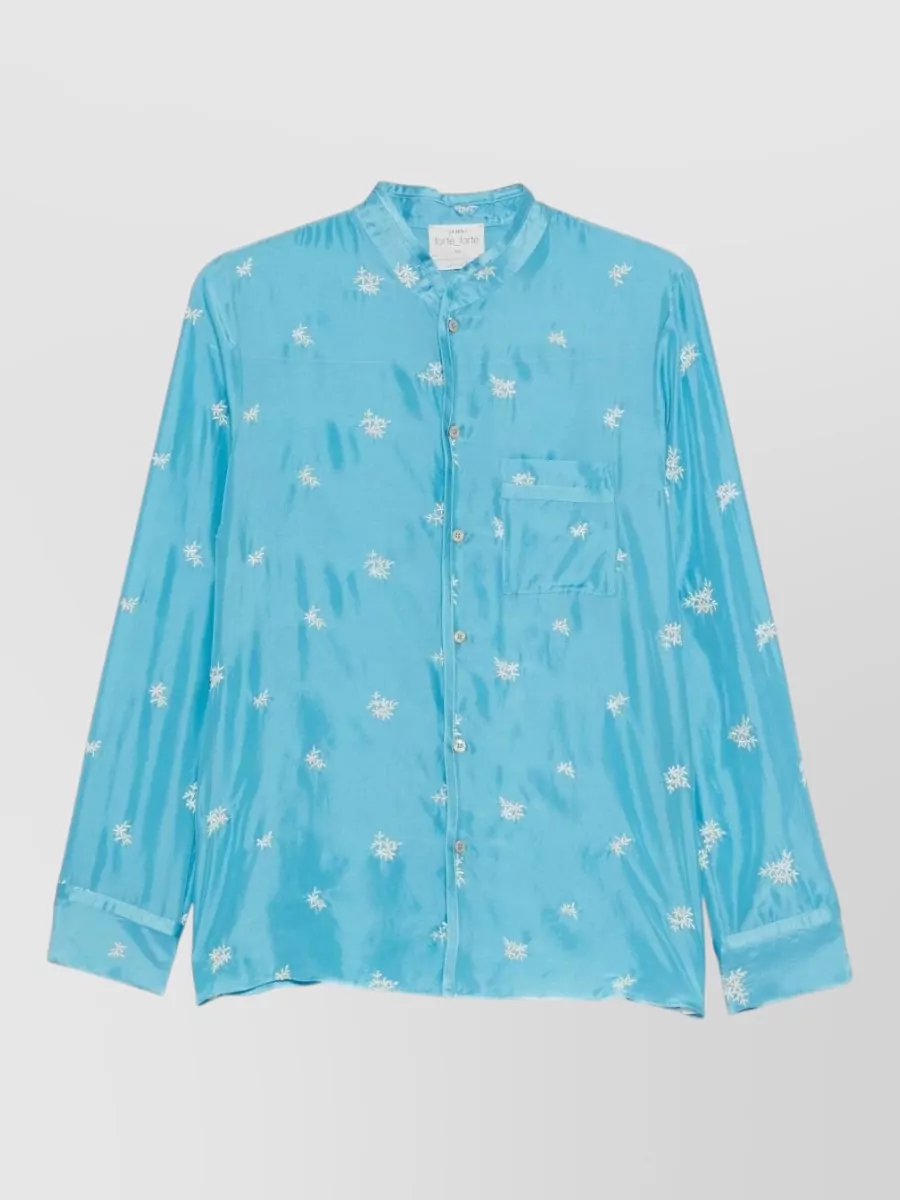 Forte Forte Silk floral-print long-sleeve shirt