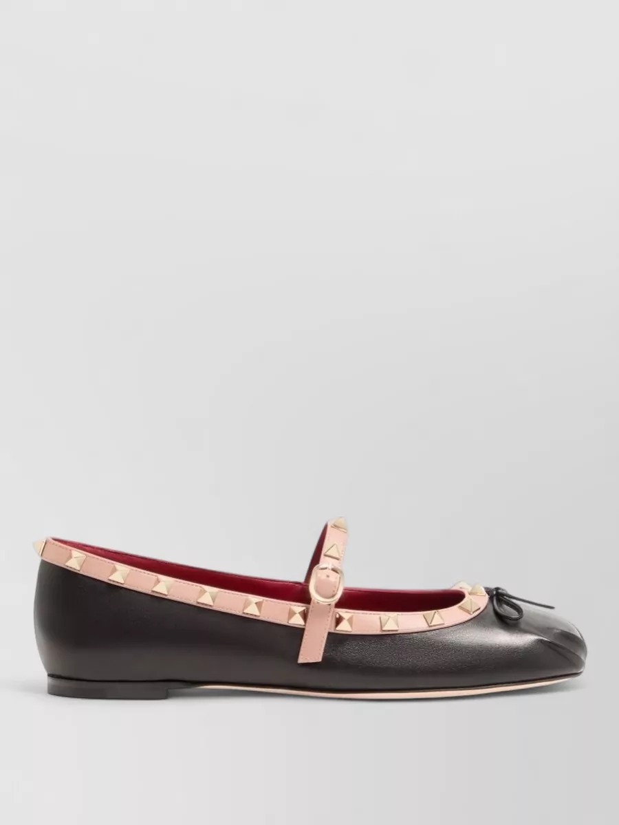 Valentino Garavani Leather Ballerina Flats