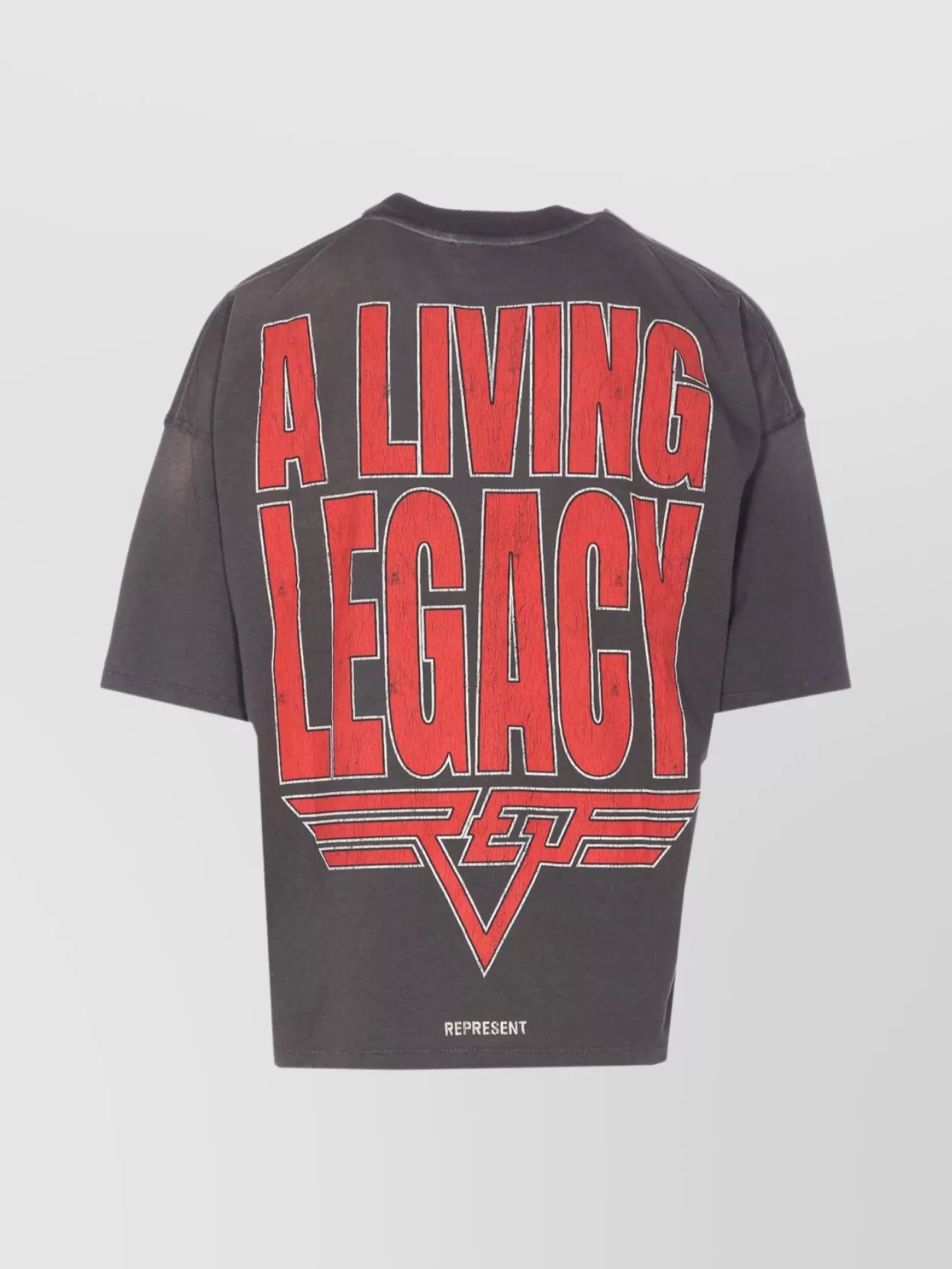 Represent Graphic Print Oversized Crew Neck T-Shirt