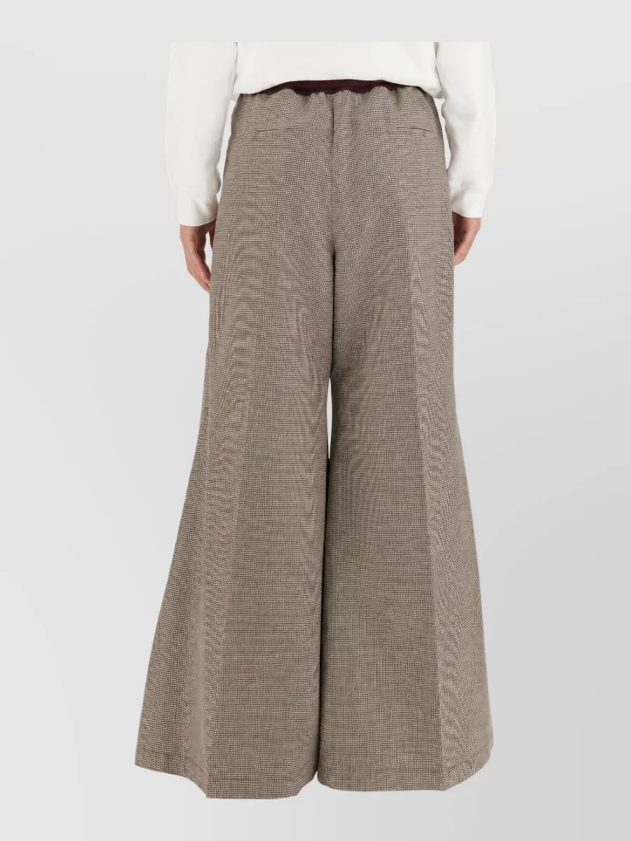 Marni Checked Wide-Leg Trousers