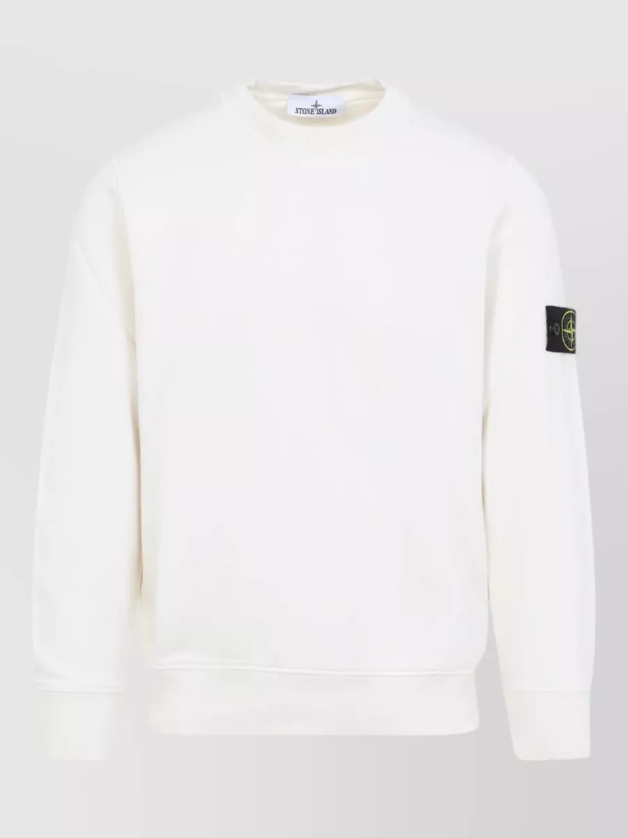 Stone Island Organic Cotton Crewneck Sweatshirt