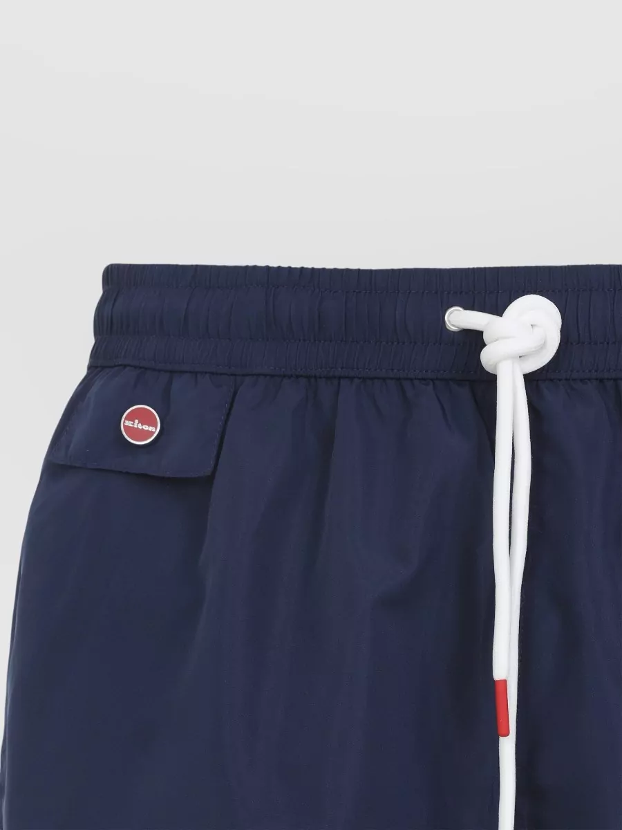 Kiton Swim Shorts Sea Style Back Pocket Eyelets