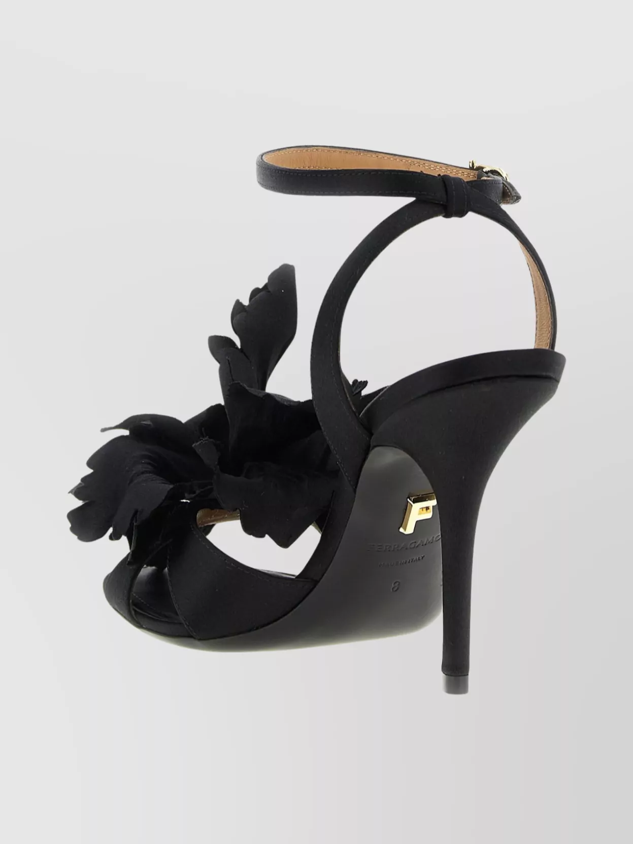 Ferragamo Floral Open Toe Ghilly Style Sandals