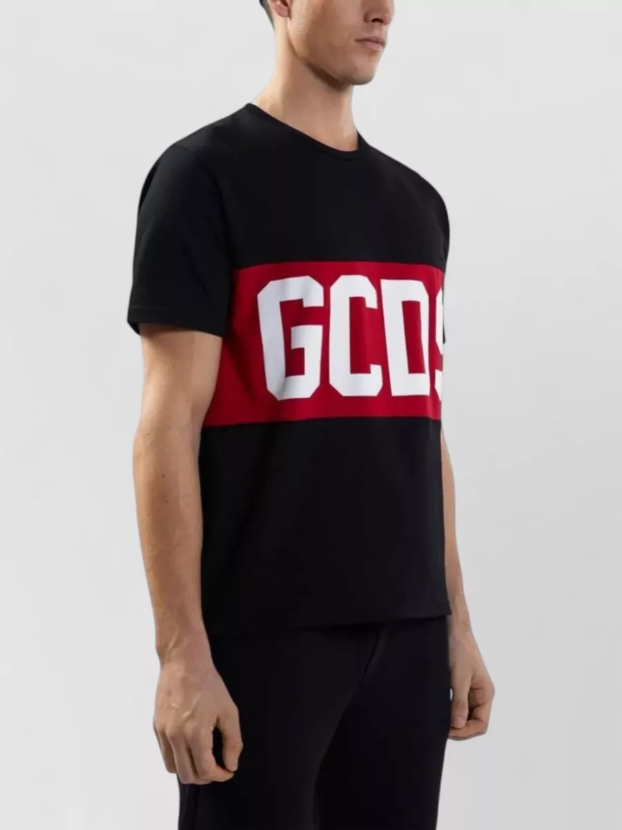Gcds Logo Band Short-Sleeve Cotton T-Shirt
