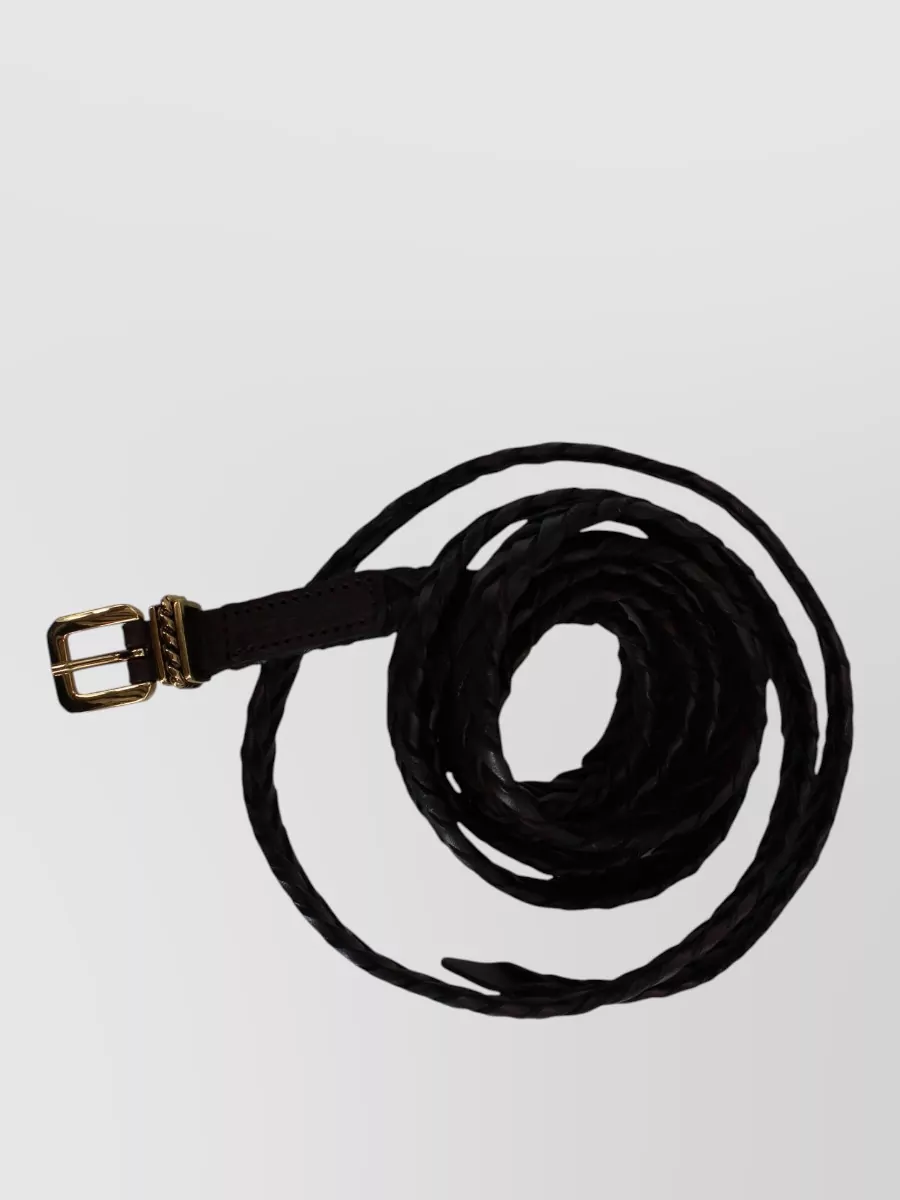 Etro Braided Leather Belt