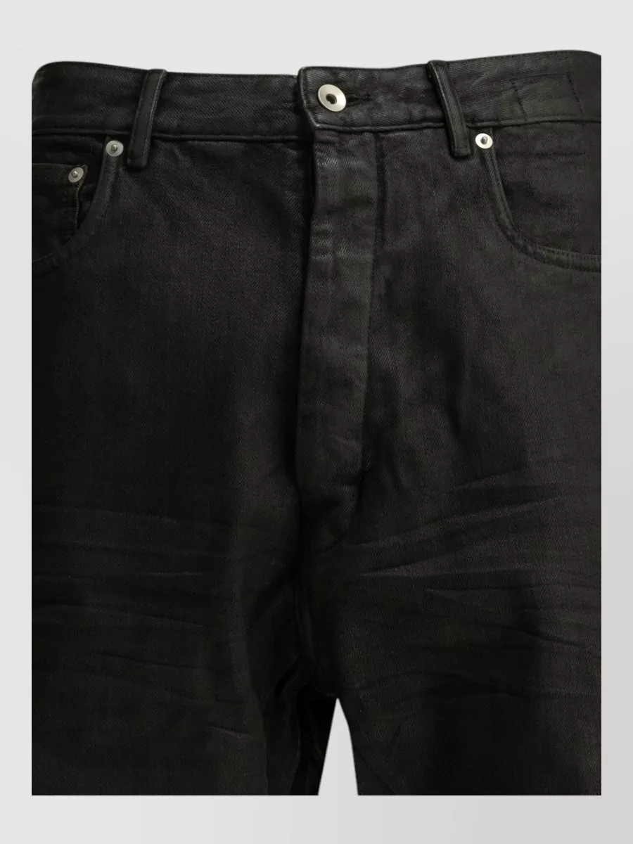 Rick Owens Drkshdw denim mid-rise wide-leg jeans