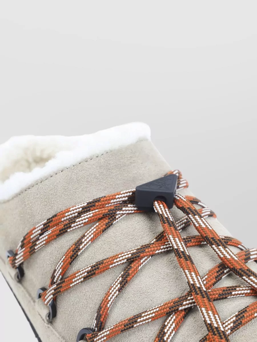 Prada Shearling-Lined Leather Slippers