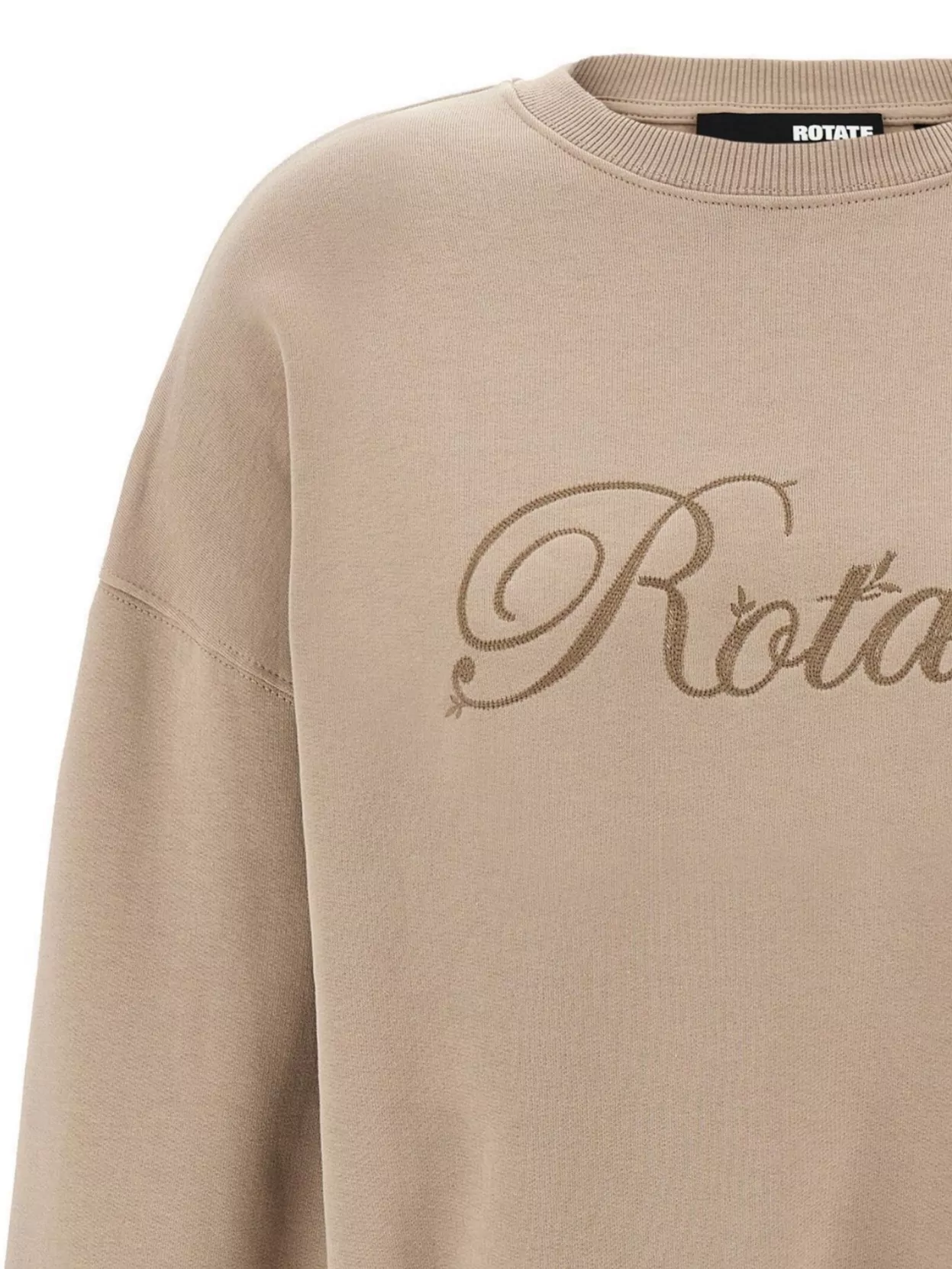 Rotate Birger Christensen 'ribbed Crewneck Sweatshirt Long Sleeves'