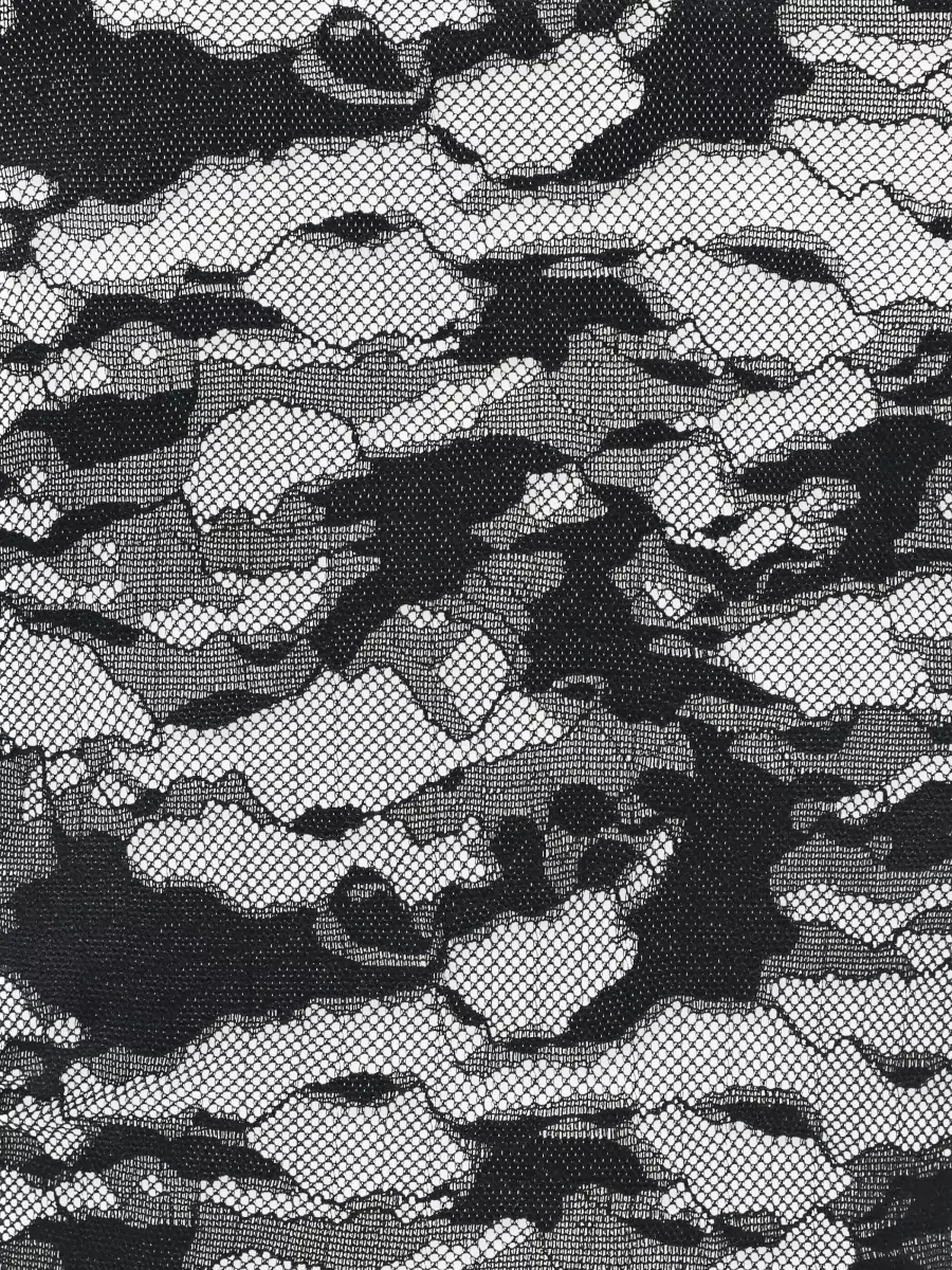 Diesel Lace Body Sheer Fabric Camouflage Pattern