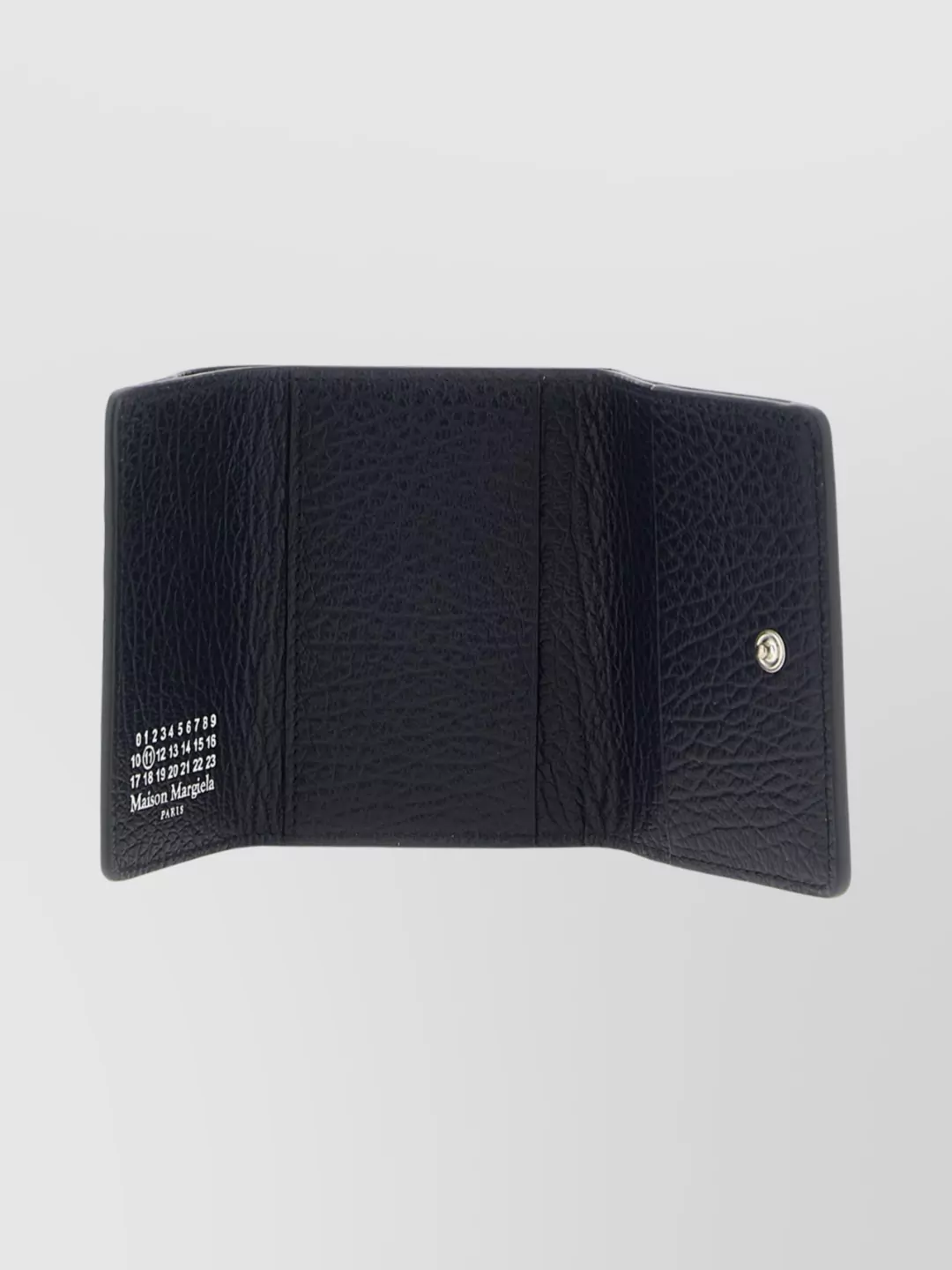 Maison Margiela Compact Wallet Featuring Textured Finish