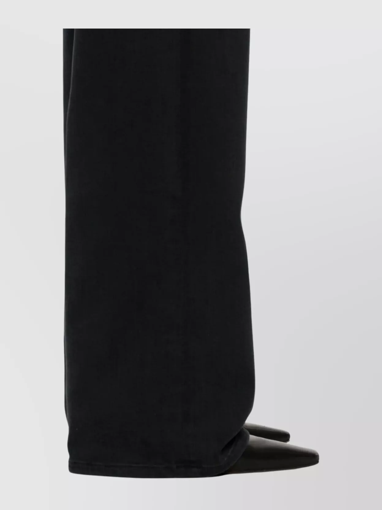Ag Jeans Wide Leg Denim Trousers With Belt Loops