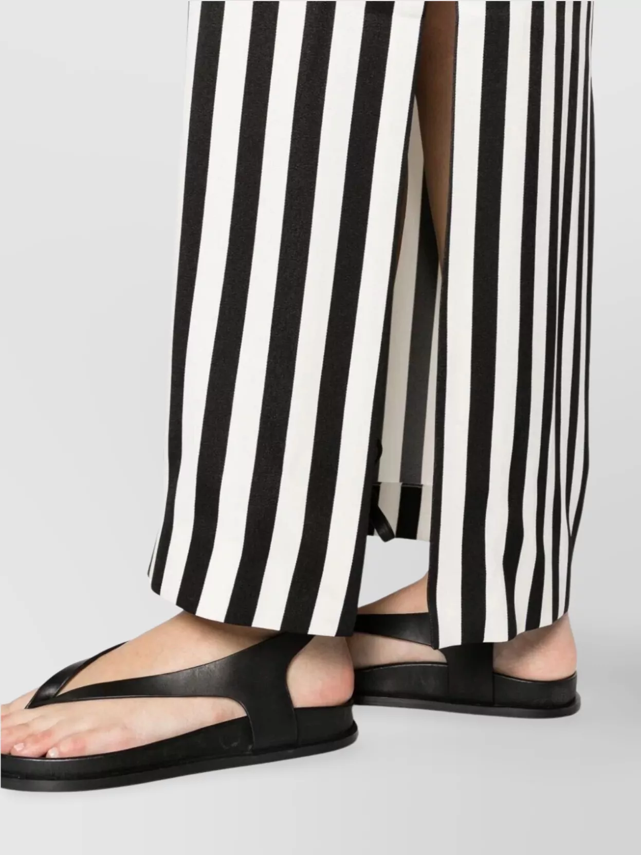 Moschino Maxi Dress With Side Slit And Stripes