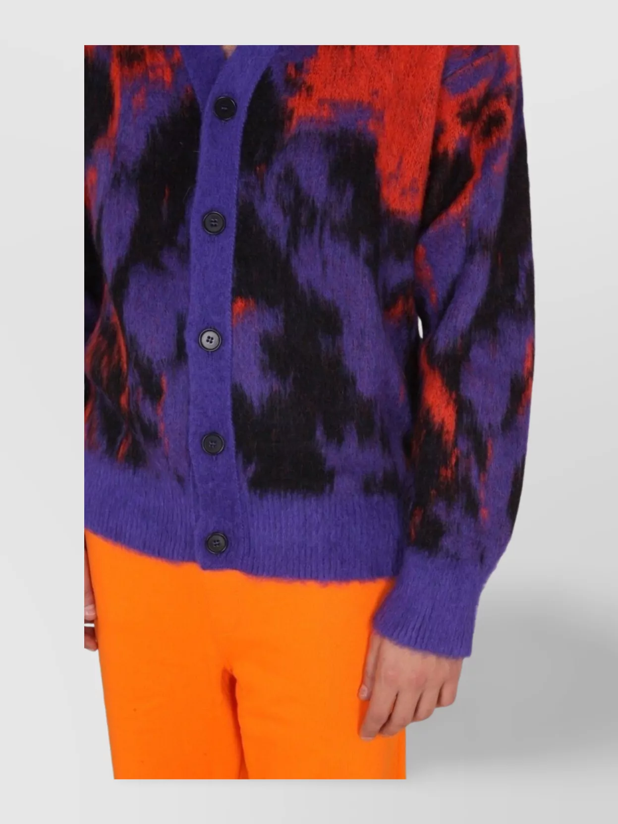 Msgm Cardigan In Misto Lana