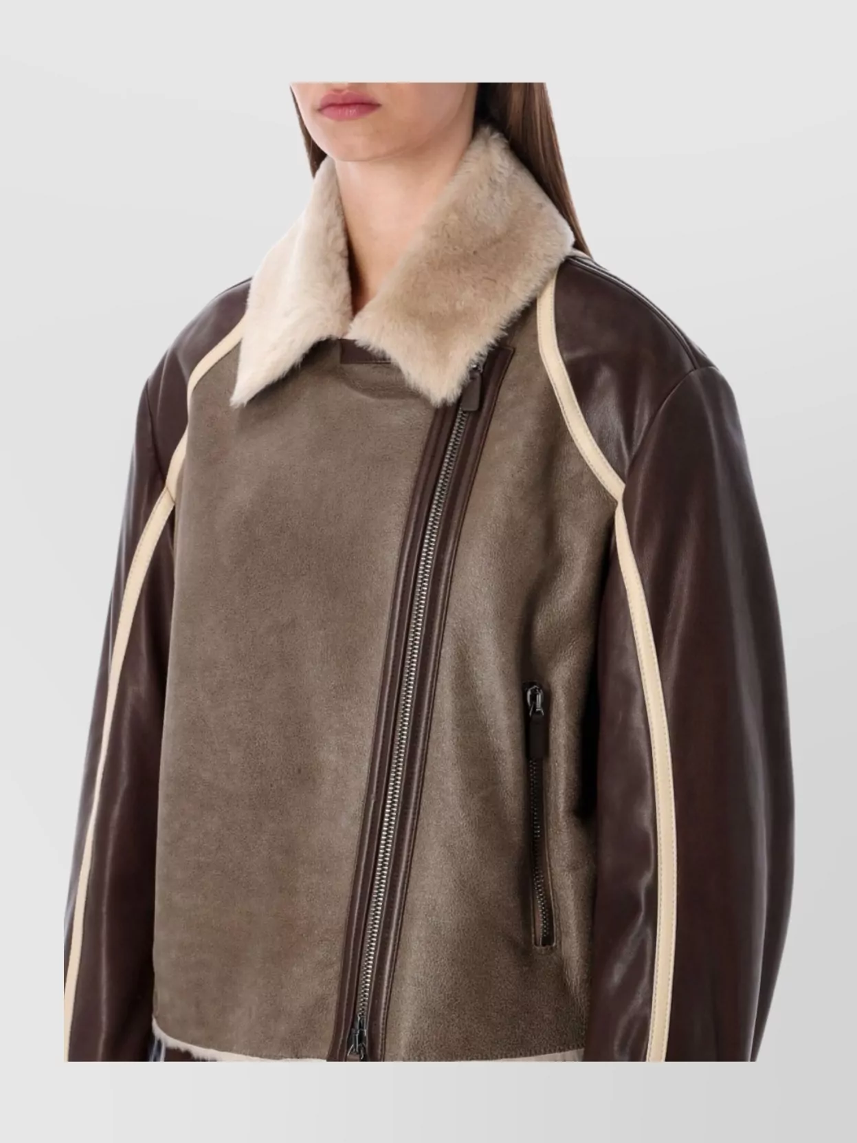 Emporio Armani Iconic Biker Style Leather Jacket