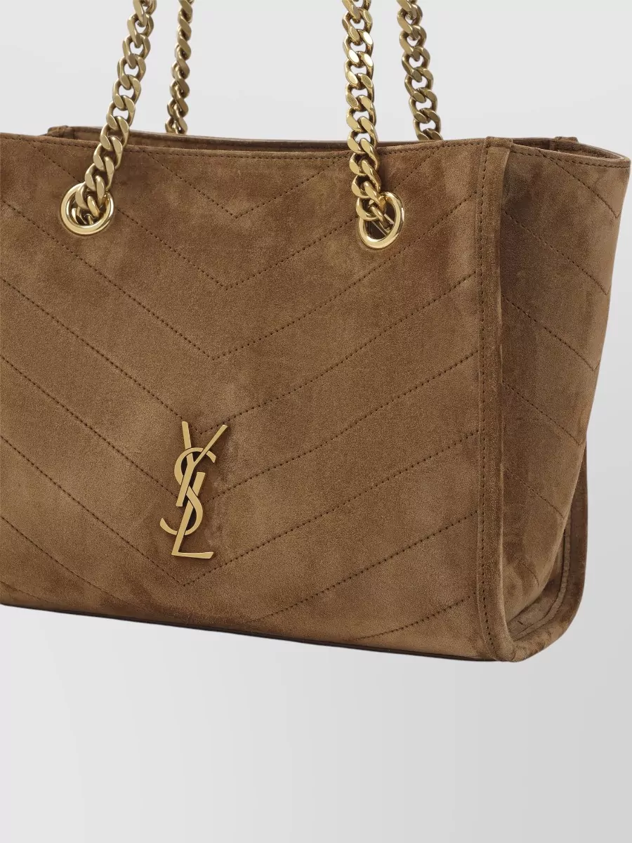 Saint Laurent Niki Small Suede Leather Tote Bag