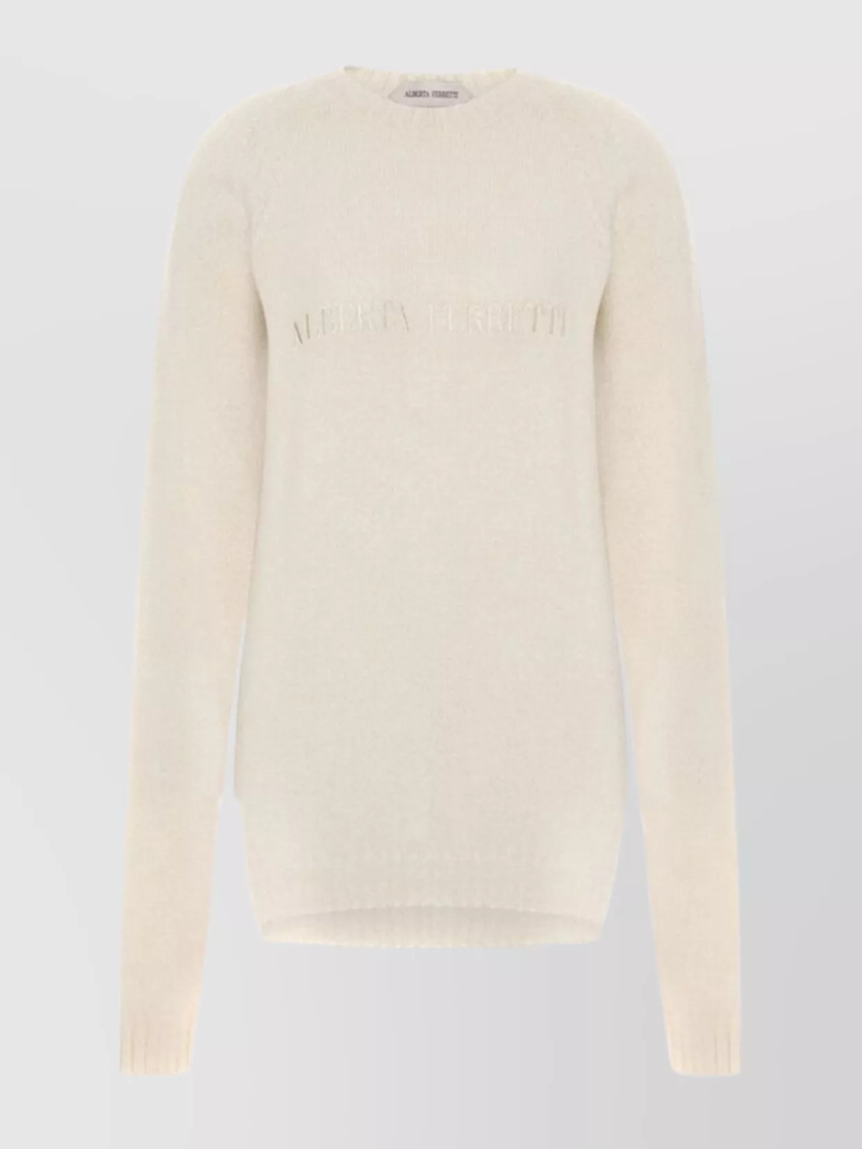 Alberta Ferretti long sleeve crew neck knit sweater