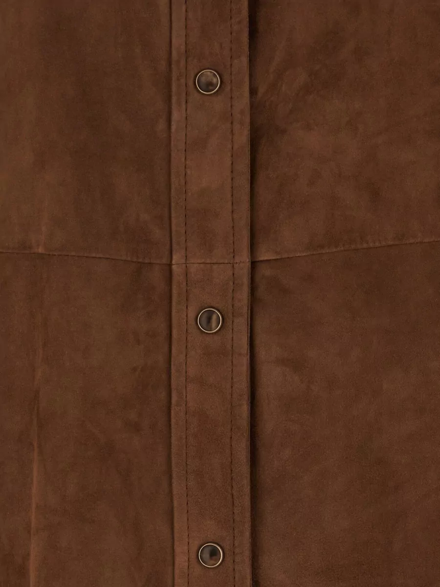Brunello Cucinelli Leather Single-Breasted Coat