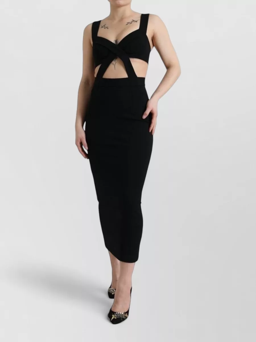 Dolce&Gabbana Cutout sleeveless midi dress