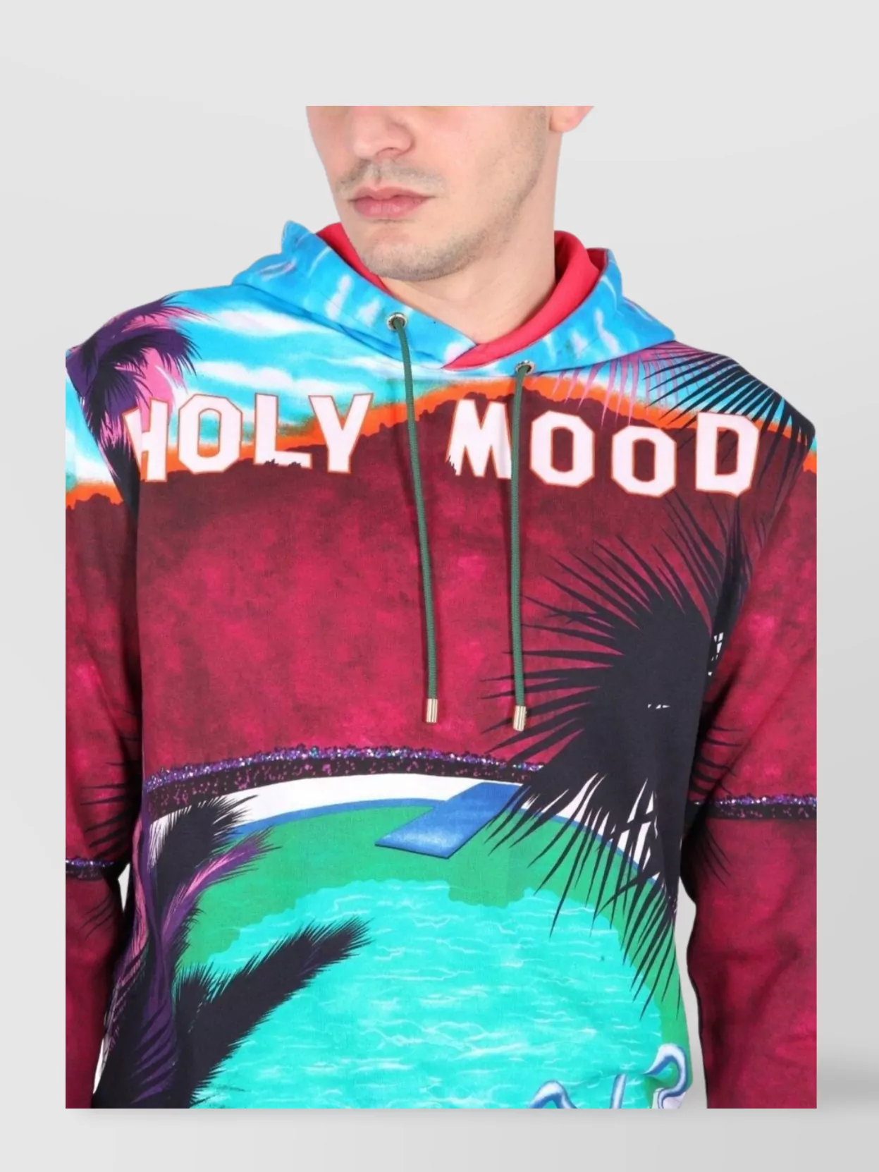 Etro California Print Hooded Sweatshirt