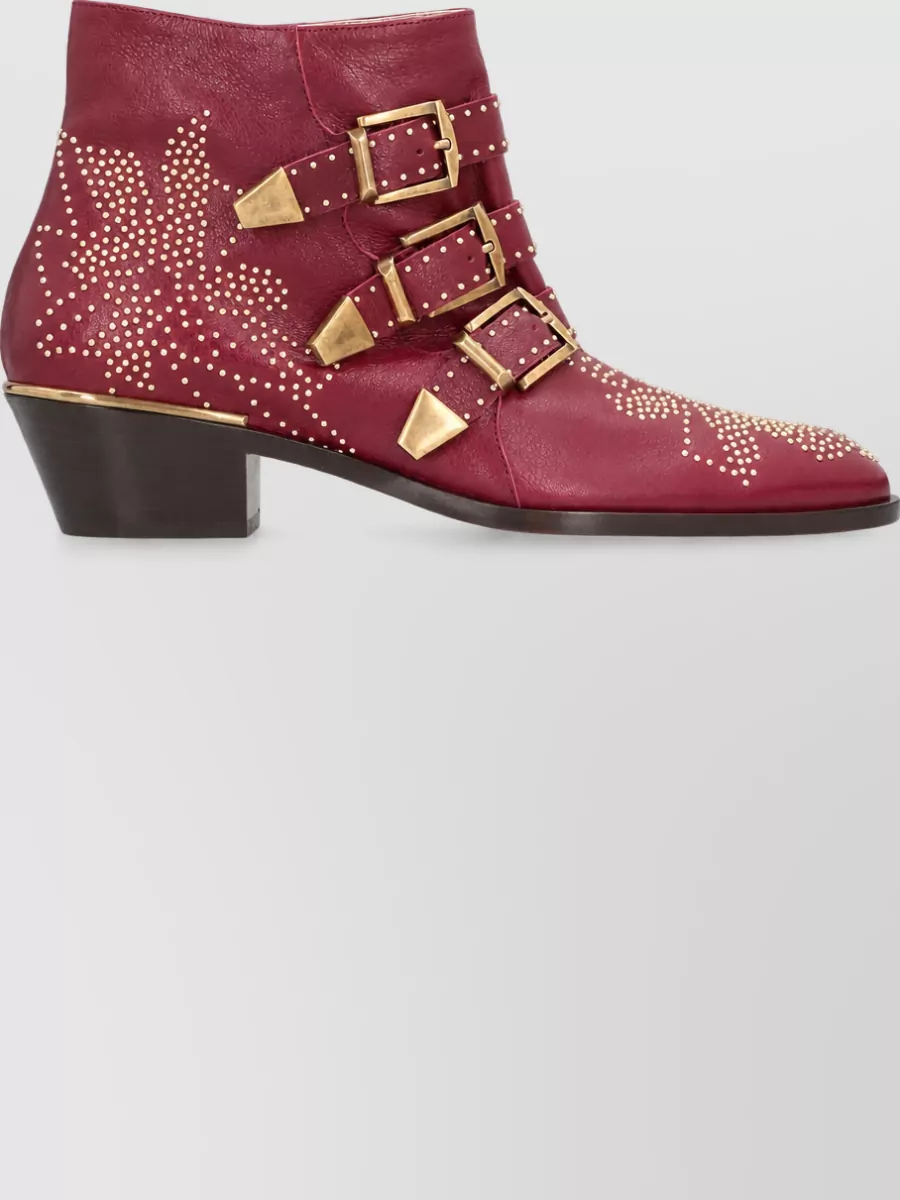 Chloé Leather Ankle Boots