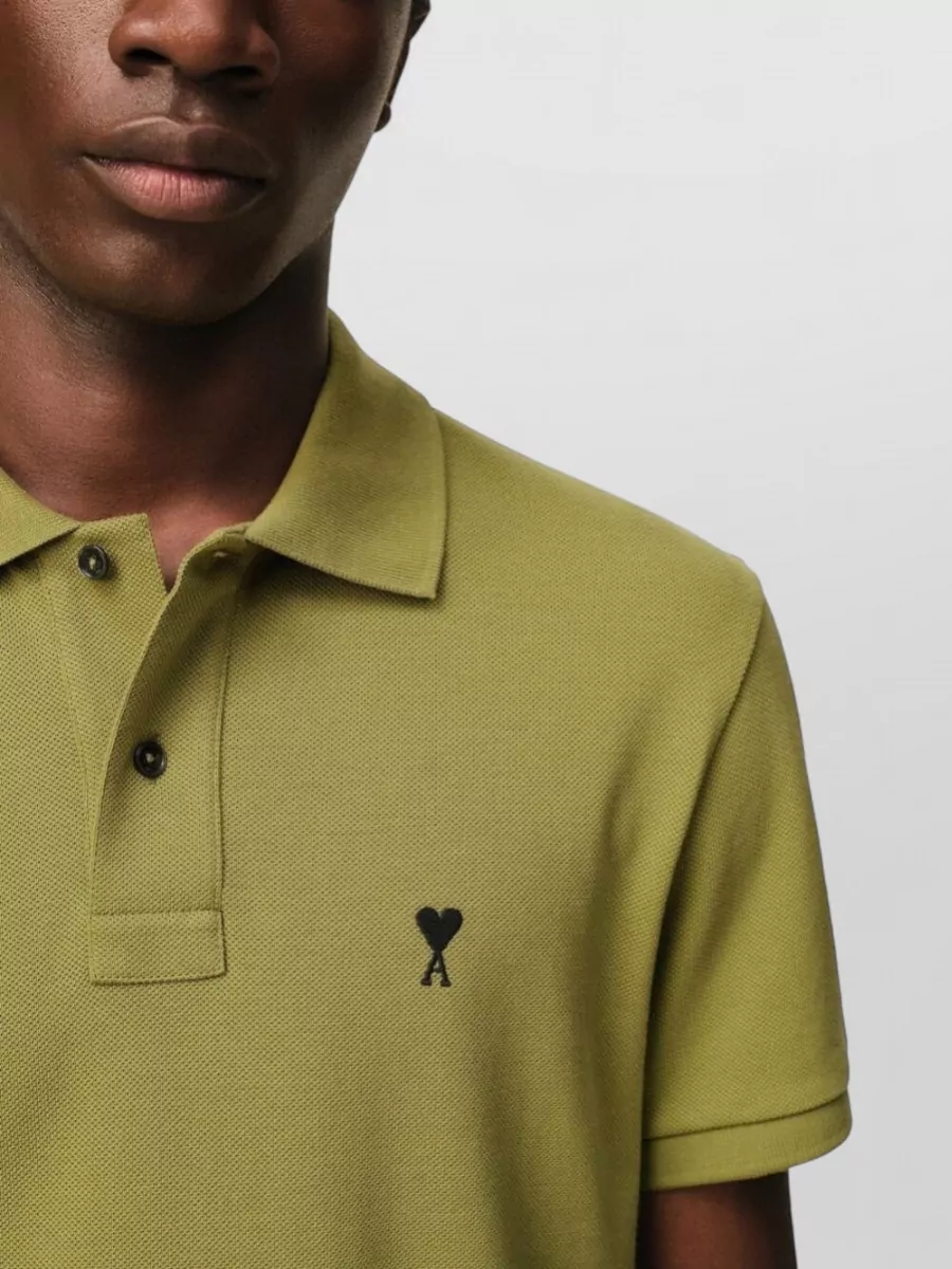 Ami Paris Short-Sleeve Polo Shirt