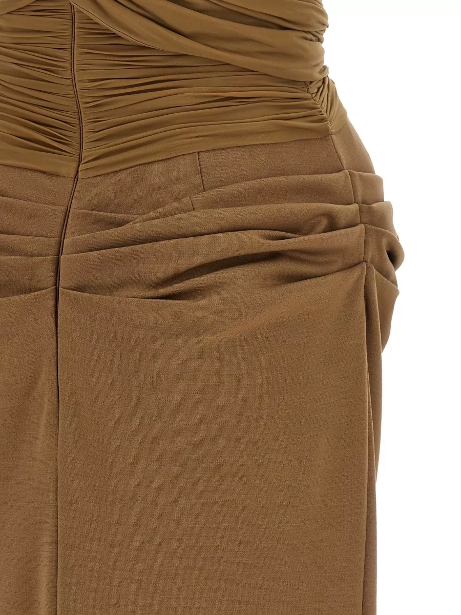 Magda Butrym Draped Off-The-Shoulder Midi Dress
