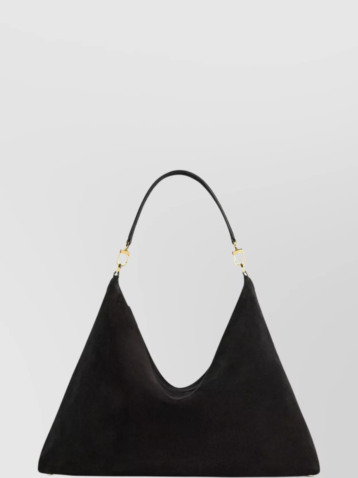 Totême Suede Leather Shoulder Bag With Detachable Handle